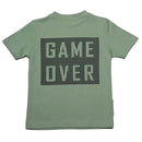 Sage Green Short Tee And Long Pyjama Set-2