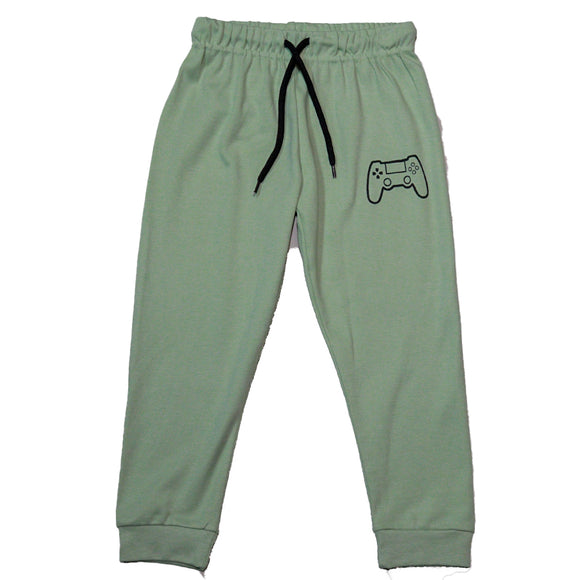 Sage Green Short Tee And Long Pyjama Set