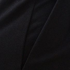 Black Wide Leg Trousers With Self Belt Detail - 0