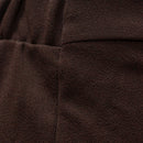 Brown Wide Leg Trousers With Button Detail-2