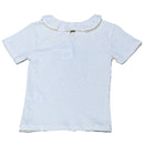 Beige S S Placement Floral Sequiens Work T Shirt-3