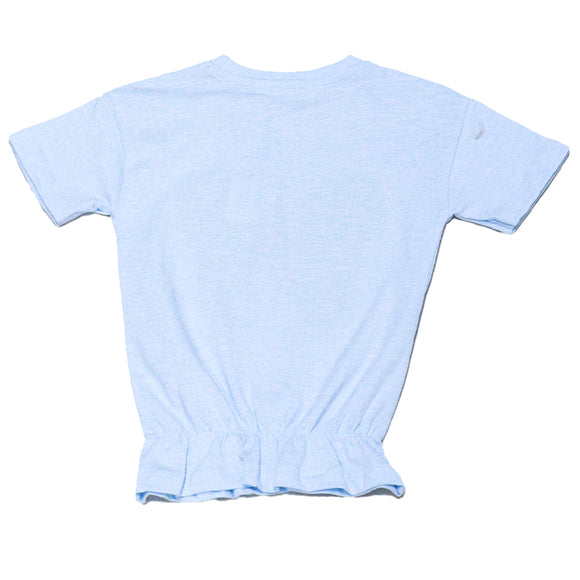 Blue S S Placement Butterfly Sequiens Work T Shirt