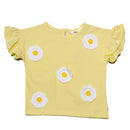 Yellow S S Crochets At Front T-1