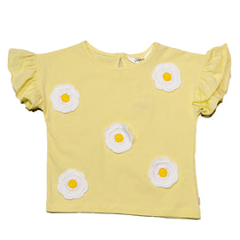 Yellow S S Crochets At Front T