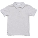 Grey Melange Basic Polo Shirt Mid-1
