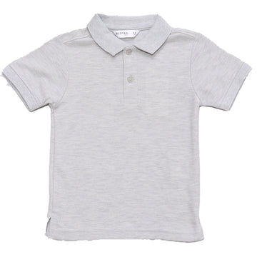 Grey Melange Basic Polo Shirt Mid REDTAG