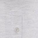 Grey Melange Basic Polo Shirt Mid-3