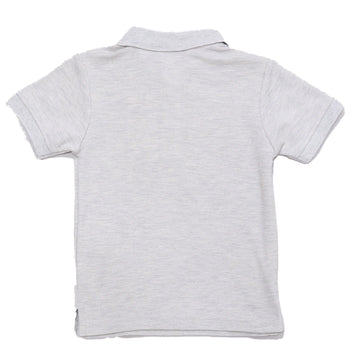 Grey Melange Basic Polo Shirt Mid REDTAG