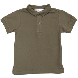 Olive Basic Polo Shirt Dark