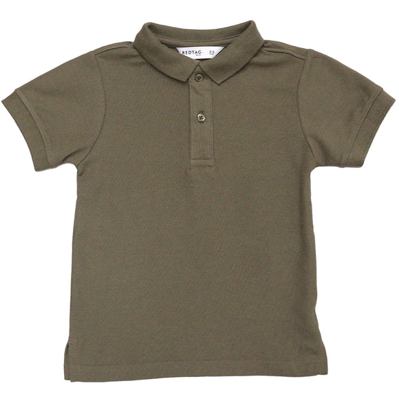 Olive Basic Polo Shirt Dark