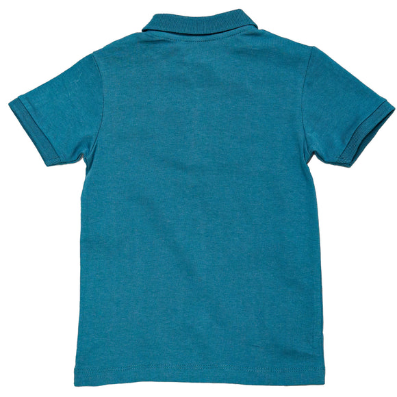 Blue Cut Sew Jersey Ottoman S S Zipper Polo