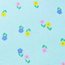 Aqua Floral All Over Print T Shirt-2