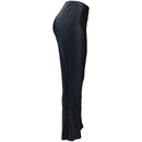 Black rib Wide Leg Pant-3