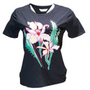 Black Embellished T-1