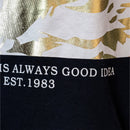 Black Foil Printed T Shirt-3