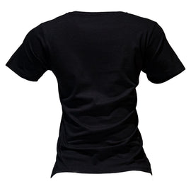 Black Foil Printed T Shirt - 0