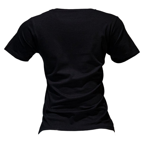 Black Foil Printed T Shirt