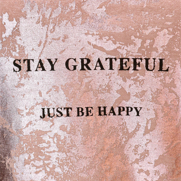 Pink Foil Printed T Shirt