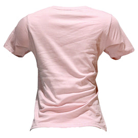 Pink Foil Printed T Shirt - 0