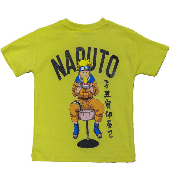 Pale Yellow Naruto Oversized T Shirt Yellow