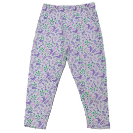 Pale Pink Short Sleeve Placement Print Pj Sets - 0