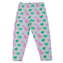 White Short Sleeve Placement Print Pj Sets White-2