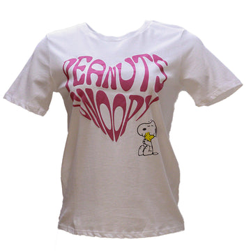 White Snoopy Printed T Shirt REDTAG