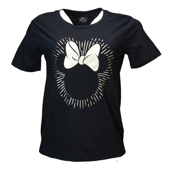 Black Minnie Printedt Shirt