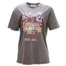 Charcoal Oversize Biker T Shirt-1