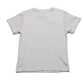 White Jacquard Cut N Sew T Shirt - 0