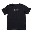 Black Jacquard Cut N Sew T Shirt-1