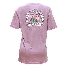 Mauve Lady Embroiderd Oversize T Shirt - 0