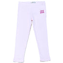 Pink Placement Embroidery Rib Legging-1
