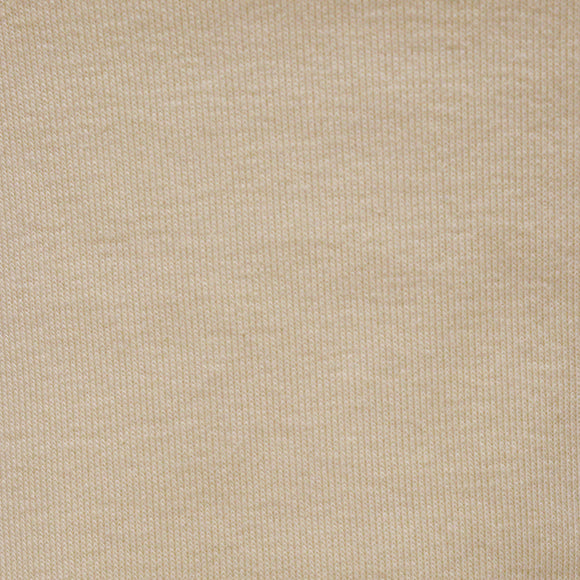 Beige Contrast Rib T Shirt