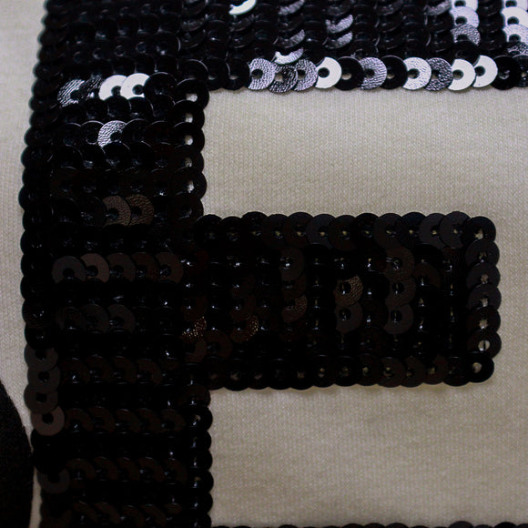 Cream Oversized Embellished T Shirt