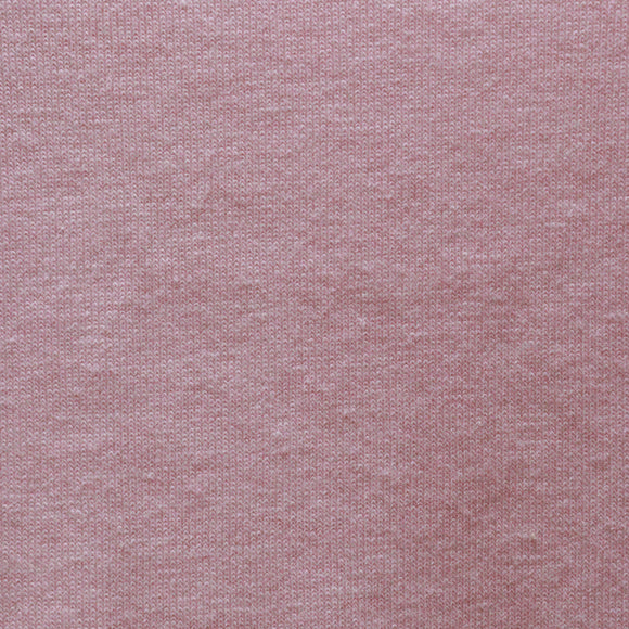 Pale Pink Melange Short Sleeve V Neck T Shirt