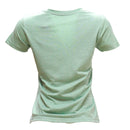 Pale Green Short Sleeve Crew Neck T Shirt-3