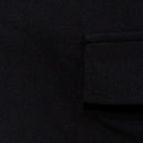 Black Cargo Pocket Flared Hem Twill Pants-3
