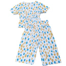 Plisse Blouse And Pant Sets-1