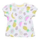 White Fruits All Over Print T Shirt White-1