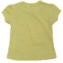 Yellow Flower Placement Print T Shirt Yellow-3