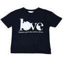 Black Ruffled Sleeve Top With Applique-1