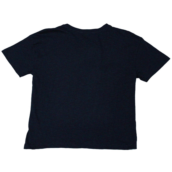 Black Ruffled Sleeve Top With Applique