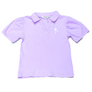 Rib Collar Puff Sleeve Top-1