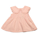 Peach Peterpan Collar Dobby Blouse-1