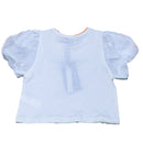 White Puff Sleeves Party T-Shirt-3