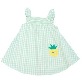 Mint Checks Dress