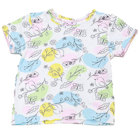 Beige All Over Print Pyjama Set - 0