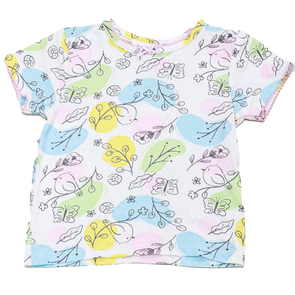 Beige All Over Print Pyjama Set