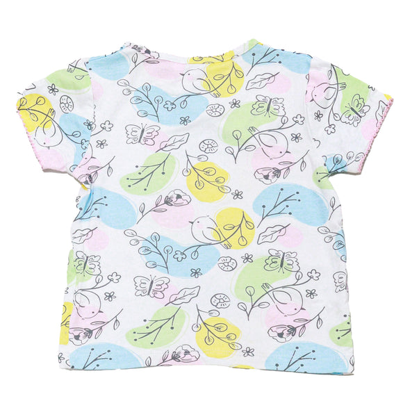 Beige All Over Print Pyjama Set